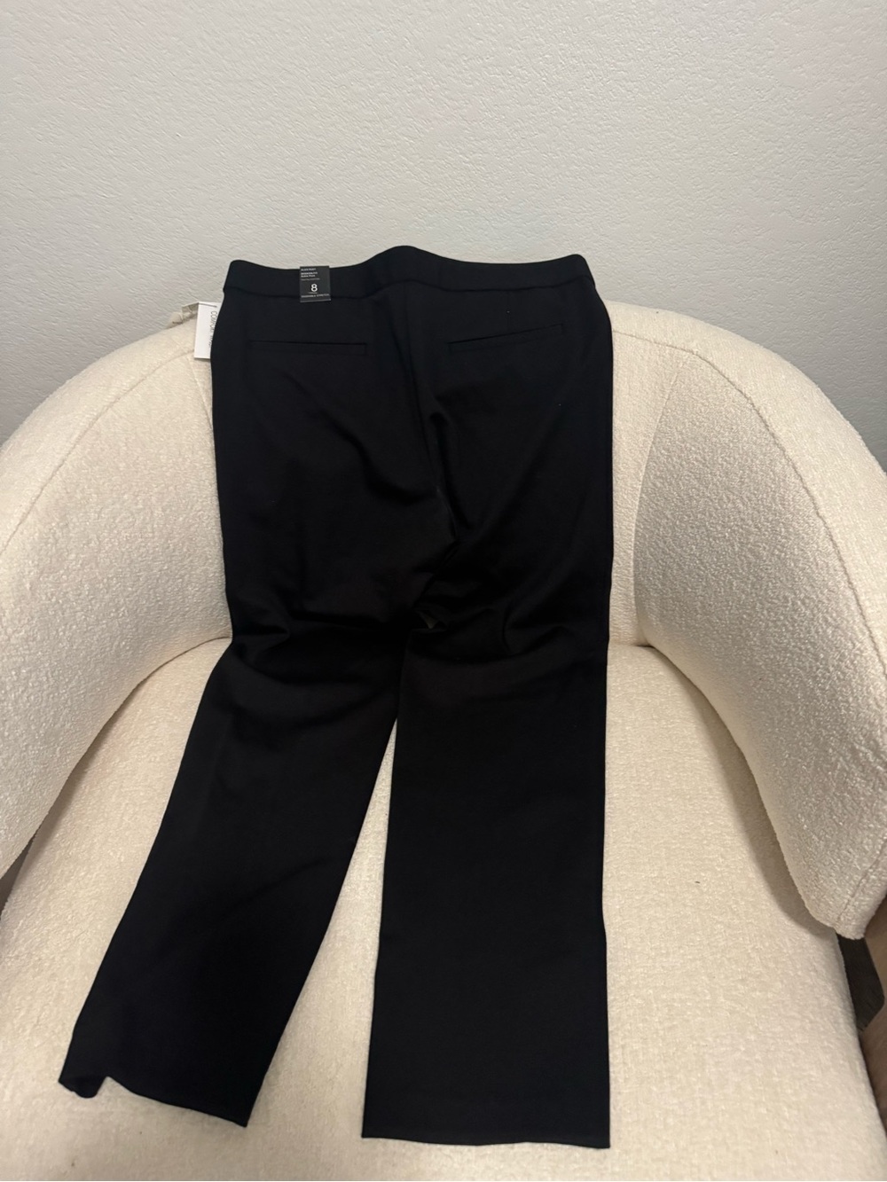 Amanda & Chelsea Black Women's Straight-Leg Stretch Trousers